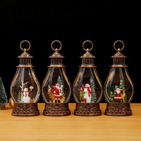 Décoration de Noël, lampe à huile portable en forme de citrouille avec musique et neige, cadeau pour petite amie