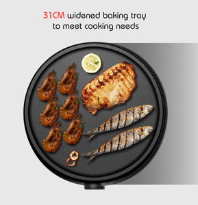 Crêpière Électrique Professionnelle Antiadhésive à Température Réglable avec Voyants Lumineux LED pour Crêpes et Pancakes - Product Image 3