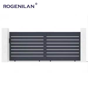 Rogenilan Aluminium Villa Résidentielle Cour Maison Électrique Sans Piste <span class=keywords><strong>Portail</strong></span> Coulissant Allée Entrée Clôture Porte Designs - Product Image 1