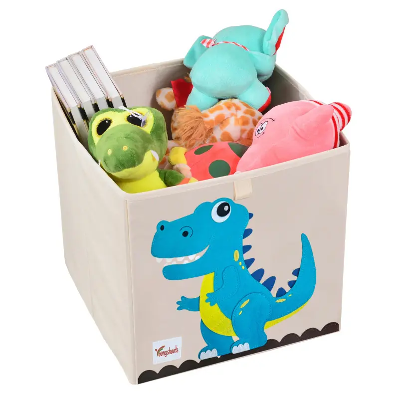 Alemão Dobrável Novo design crianças Armazenamento cubo cartoon tecido caixa de armazenamento para o brinquedo do quarto das crianças recolher