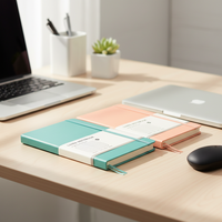 Carnet de notes de poche personnalisé A5 avec logo, en cuir PU, avec élastique, couverture rigide, agenda, journal, carnet de notes