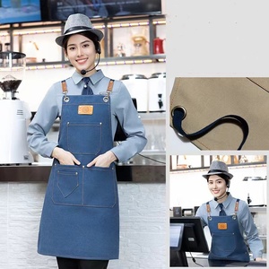 YH23-1957 Gorra Ajustable de Moda con Etiqueta de Cuero, Lona Gruesa Lavada, Multicolor, para Cuatro Estaciones, para Chef, Barbería, Tienda de Té con Leche, Camarero - Product Image 2