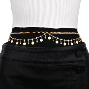 เครื่องประดับร่างกายแฟชั่นสำหรับผู้หญิง โลหะผสมสังกะสี สองชั้น ประดับเพชรเทียม รูปทรงผีเสื้อ เครื่องประดับเอวสำหรับใส่ไปทะเล - Product Image 2