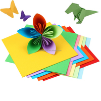 Kertas Warna-warni Aman untuk Anak 10 Warna Campuran Permen  Tidak Beracun untuk Kerajinan Tangan TK Origami Kertas Bunga Jendela