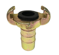 Raccord de tuyau d'air jaune 1/4''-2'' Type européen femelle-mâle à griffes en laiton moulé surface lisse Marque ET