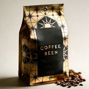 Bolsa de Plástico de Alta Calidad Personalizada de 250g para Granos de Café, Palomitas de Maíz y Golosinas, con Cierre Hermético y Logotipo - Product Image 1