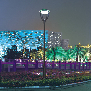 Lampadaire solaire LED à double tête, en alliage d'aluminium, IP65 résistant à l'eau, pour jardin, allée, éclairage extérieur, 3500K chaud - Product Image 5