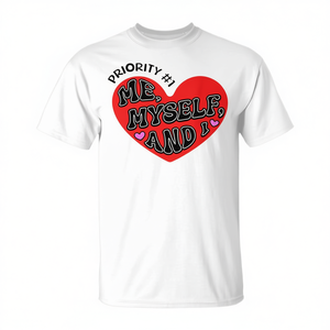 Camiseta de Empoderamiento: Define tus Límites, Abraza Tu Propia Piel, Prioriza Tú, Tú Mismo y Diseño de Corazón - Product Image 2