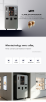 Distributeur automatique de café commercial, du grain à la tasse, 24h/24, sans surveillance, contrôle cloud, paiement, pour les distributeurs sur le marché européen
