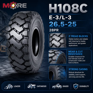 Neumático OTR 26.5-25 E3/L3 H108C 28PR Z para Maquinaria de Movimiento de Tierras, Motoniveladoras y Equipos de Construcción, Neumático Sin Cámara de Alta Resistencia - Product Image 3