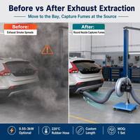 Extracteur d'air portable CE ISO approuvé FS-2006, 4 options de puissance, ventilateur en aluminium pour garage, 1YW OEM personnalisé
