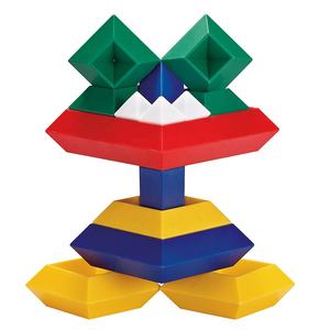 Construcción de una torre mágica <span class=keywords><strong>para</strong></span> niños, venta al por mayor, educativo, <span class=keywords><strong>3D</strong></span>, 15 piezas, bloques de <span class=keywords><strong>pirámide</strong></span> apilados personalizados - Product Image 2