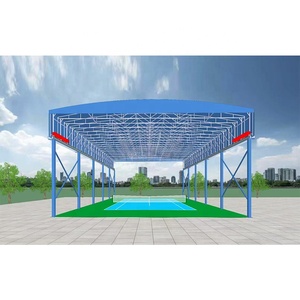 Tente de toit pliante coulissante en acier de haute qualité pour terrains de sport, stades de badminton et abris de toit - Product Image 3