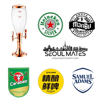 Distributeur de vin et de bière pression portable de haute qualité, 3 litres, en plastique, avec robinet refroidi par glace, pour les fêtes