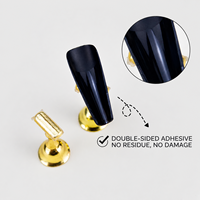 200 pièces de ruban adhésif double face pour nail art, transparent, invisible, très adhésif, pour plateaux de pose d'ongles, amovible, pour manucure en salon et DIY