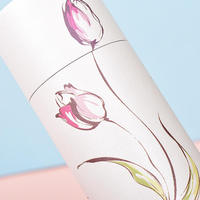 Boîte en tube de papier rond blanc personnalisée pour l'emballage de petits articles, boîte cylindrique en carton rigide avec couvercle