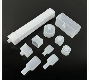 ชุดฝาครอบปลายสายไฟ LED ซิลิโคน แบบสี่เหลี่ยมและแบบกลม ป้องกันน้ำได้ สำหรับสายไฟนีออนเฟล็กซ์ LED สีดำ O2P - Product Image 5