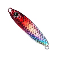 Leurre de jigging métallique haute densité personnalisé avec finition laser or rose, design à coulée rapide pour la pêche au maquereau, au bar, en rivière et en lac