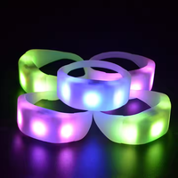 Bracelets Clignotant Poignet Bande DMX Télécommande LED Bracelet Glow Bracelet Concert Silicone Led Bracelets