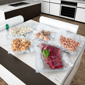 <span class=keywords><strong>Sacs</strong></span> <span class=keywords><strong>sous</strong></span> <span class=keywords><strong>vide</strong></span> personnalisables de qualité alimentaire avec matériau PA/NY et PE résistant à l'humidité <span class=keywords><strong>pour</strong></span> la conservation de la viande et des fruits de mer au congélateur - Product Image 5