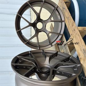 Ruedas de coche de carreras de aleaciones ligeras forjadas ZW 6061 para Porsche <span class=keywords><strong>911</strong></span> 992 997 Gt2 Gt3 18 19 20 21 pulgadas llantas cóncavas - Product Image 5