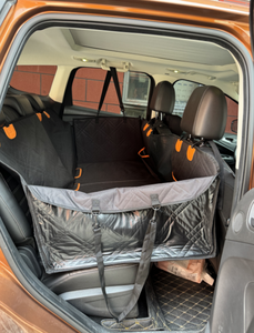 Stok fabrika satılan 600d ağır su geçirmez Pet geri klozet kapağı köpek araba klozet kapağı emniyet kemeri ile sert alt - Product Image 5