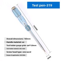 Insulated Safety Voltage Tester High-precision Transparent Multifunctional DIY OEM Professional Hand Tool Set Electrical Work