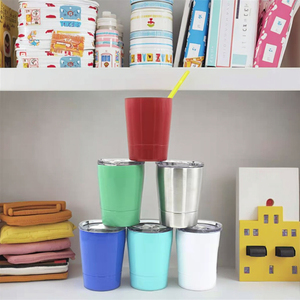 2025 ODM 8oz gobelet en acier inoxydable à double paroi isolé sous vide enfants tasse à boire avec couvercle coulissant tasse de <span class=keywords><strong>retraite</strong></span> de haute qualité - Product Image 1