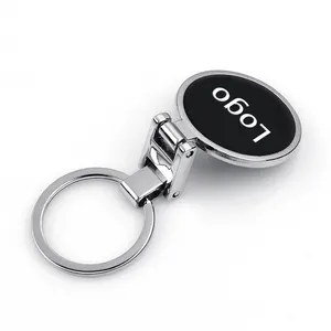 Custom Logo Metal Keychain Car Brand Logo Key Ring Wholesale Metal Universal Car Sign Key Holder key pendant Accessories