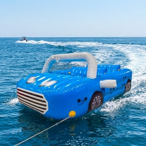 Gommone Trainabile Resistente all'Acqua Salata, Zattera Trainabile in PVC Anti-UV e Anti-Usura per Uso in Mare, Spiaggia e <span class=keywords><strong>Marina</strong></span> - Product Image 1