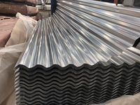 Tôles de toiture en acier galvanisé ondulé revêtu de zinc, norme ASTM, services de soudage, pliage et découpe
