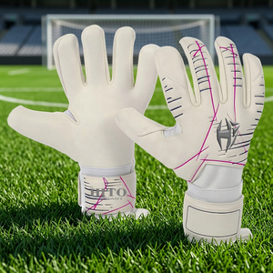 Guantes deportivos de cuero con dedos completos HTO GANT, cierre antideslizante con gancho y bucle, unisex, para todas las estaciones - Product Image 4