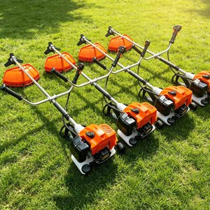 Débroussailleuse à essence économique, multi-outils, moteur 2 temps 52 cm³, en métal, poussée manuelle, pour coupe d'herbe de jardin - Product Image 3