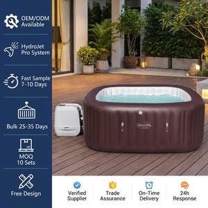 Jacuzzi Inflable Portátil <span class=keywords><strong>Bestway</strong></span> 60033 <span class=keywords><strong>Lay</strong></span>-<span class=keywords><strong>Z</strong></span>-Spa <span class=keywords><strong>Paris</strong></span> de PVC con Luz LED, Ecológico y Plegable - Product Image 1