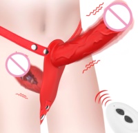 Vibromasseur réaliste rechargeable à télécommande, 10 modes de vibration, pour couples lesbiens (jouet sexuel pour adultes)