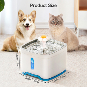 Bebedero Inteligente para Mascotas de Acero Inoxidable de 2.5L con LED, Dispensador de Agua Portátil Recargable para Gatos, 3 Modos de Flujo, Artículos para Mascotas - Product Image 3