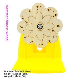 Rueda de Ejercicio para Hámster, <span class=keywords><strong>Cubo</strong></span> de <span class=keywords><strong>Rubik</strong></span> de Plástico, Juguete Deportivo para Mascotas Pequeñas, Descompresión, Anti-depresión, Desmontable, Lavable, Oso Dorado - Product Image 4