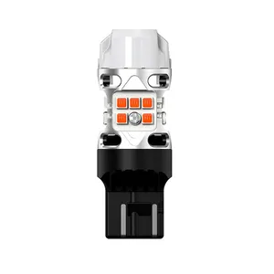 7440 LED ampuller 7443 dönüş sinyal ışıkları LED Canbus Amber 12V T20 T25 W21/5 W W21W fren ampuller otomobil aksesuarları