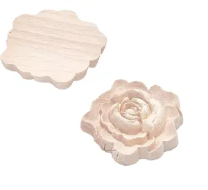 玫瑰花镶嵌贴花装饰品木雕镶嵌贴花，长雕刻覆盖装饰，