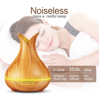 Vente chaude Ultrasons Huile Essentielle Humificador De Aroma Grain De Bois Vase Forme Classique Cool Mist Smart Home Defuser YS