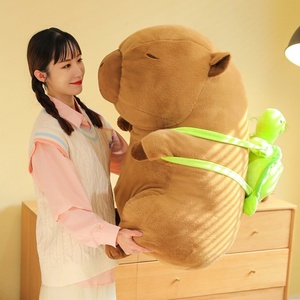 Peluches de Capibara Suaves y Adorables, Diseño Creativo, Almohadas de Peluche para Niños, Mochilas con Forma de Animal, Juguetes de Peluche - Product Image 4
