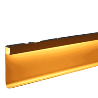 Plinthe de base moderne en aluminium à LED pour plancher de cuisine planche à pied légère comme garniture accessoire