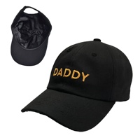 Gorra de Béisbol Unisex Multiestilo sin Estructura con Estampado de Leopardo/Puntos, Forro de Satén Negro, Estilo Dad Hat