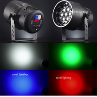 Projecteur LED Par 19x15W RGBW 4-en-1, Éclairage de Scène IP65 avec Zoom, Contrôle DMX512, en Alliage d'Aluminium, Affichage LED 4 Chiffres