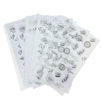 Greaseproof Reusable Wax Paper Custom Logo Restaurant Sandwich Burger Hamburger Food Wrapping Paper Wax Paper