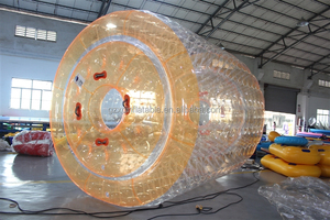 Rol bola berjalan air tiup transparan, Rol air dapat ditiup, tabung penggulung untuk kegiatan - Product Image 2