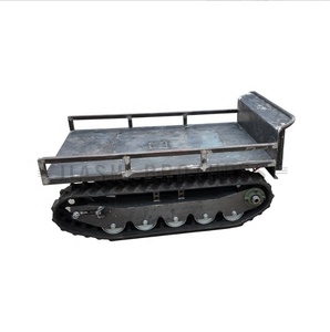 Nouveau châssis à chenilles autopropulsé en caoutchouc, chenilles de 5 tonnes avec moteur pour usine de fabrication et télécommande - Product Image 1
