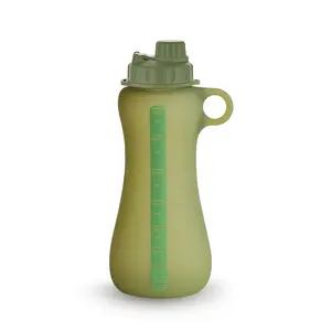 26 oz בקבוק מים מתקפל ללא Bpa 750 מ""ל בקבוק מים מותאם אישית עמיד נגד כשל