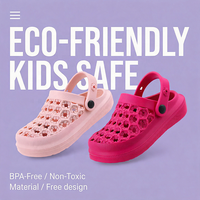 Sabots OLICOM pour enfants, garçons et filles, sandales à enfiler avec sangle arrière réglable, antidérapantes, pour l'été, la plage, la piscine, les activités de plein air, les chaussures d'eau, les sabots de douche