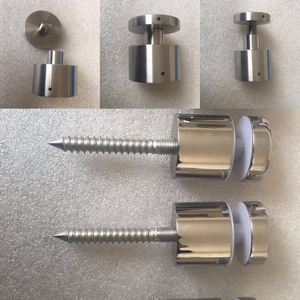 مسامير تثبيت زجاجية دائرية بتصميم عصري لجميع أنواع الدرابزين الزجاجي الجانبي بالجملة - Product Image 6